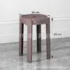 Taburete de plástico engrosado para uso doméstico, apilable, adecuado para mesas de comedor, cómodo para sentarse a largo plazo, taburete de molino de viento, taburete redondo de plástico