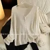 Ropa Zhengqite/2026 Material de Lino Tencel Calado Ligero Chal con Protección Solar Cárdigan de Verano Chaqueta Corta de Punto