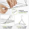 Kaiwang Acero Inoxidable Balcón Tendedero de Calcetines 100 Pinzas Sólido Tendedero de Calcetines Hogar Multi-Clip Tendedero Colgador Pinzas para Calcetines