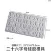 Pumei DIY Cola de Gota de Cristal 26 Letras Edição Completa Molde de Silicone Estojo Letras Planta Marinha Pingente Moinho