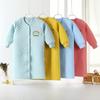 Camisón de bebé, pijama de bebé a prueba de patadas, primavera y otoño, cálido, de una pieza, para niños, de manga larga, para niñas, de algodón puro.