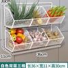 Cesta de Almacenamiento para Cebolla, Jengibre y Ajo para Cocina Doméstica Estante de Almacenamiento Estante para Especias Montado en la Pared Cesta para Verduras Cesta Colgante Pequeña para Gabinete Sin Perforaciones