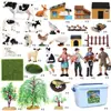 Modelo animal sólido infantil simulação aves galo coelho porca ovelha vaca cabra cavalo macho St. Cachorro Bernard