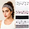 Diadema deportiva de leopardo transfronteriza absorbente de sudor para correr, diadema de yoga y fitness absorbente de sudor antideslizante, diadema elástica ancha de estilo europeo y americano