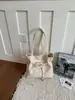 Bolso de axila de lunares nuevo y elegante para mujer, versión coreana ins, bolso tipo cubo con cordón de gran capacidad, bolso de hombro