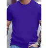 [Camiseta de Algodão Tamanho Europeu] Camiseta Unissex Macia Gola Redonda Respirável Verão Casual Design Casual Corte Regular,