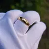 Anillo de la Suerte Chapado en Oro de Imitación de Alta Calidad Estilo Tiktok Junta de Bambú Flor Gemela Anillo de Moneda Corazón para Mujeres con Pixiu