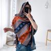 Bufanda de Estilo Étnico de Verano Bufanda Protectora Solar de Tíbet Bufanda de Playa para Viajes al Lago Qinghai Shawl de Satén de Sarga Xinjiang