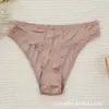 Comercio Exterior Transfronterizo Amazon Satén Sin Costuras Tiro Bajo Algodón en la Entrepierna Calzones Sexy de Encaje para Mujer Venta al por Mayor