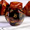 Cisne Dorado Piedra Natural Dados Digitales Poliédricos Dnd Trpg Juego de Dungeons and Dragons Dnd Gemas Poliédricas