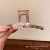 Seleção Premium Garra de Cabelo Flor Pérola Rosa para Mulheres, Grande Exclusiva Presilha Tubarão para Penteados Updo, Acessório de Cabelo para a Parte de Trás da Cabeça