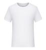 Camiseta de manga corta con cuello redondo y color dorado, ropa de grupo para niños y niñas, ropa de clase, color liso universal, combinable, informal, con logotipo imprimible.