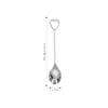 Cuchara de concha de acero inoxidable 304 creativa linda cuchara para mezclar café cuchara para postre de pastel tenedor tenedor para fruta regalo de mano