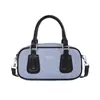 Bolso Cruzado de Moda Azul Denim para Mujer, Bolso Almohada Simple de Mano Nuevo, Bolso de Hombro Versátil Casual con Contraste de Color