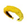 Faixa de cabelo atacado ins faixa de cabelo craniana alta faixa de cabelo trançada de veludo dourado de alto sentido temperamento simples faixa de cabelo de aba larga