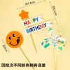 Feliz Cumpleaños Banner Colorido Decoración de Pastel de Cumpleaños para Niños Enchufe Estilo Coreano Estilo Ins Enchufe de Cumpleaños