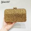 Bolsa Cristal JXL Strass Diamante Completo Clutch de Festa Corrente Ombro Bolsa de Festa Corrente Bolsa Feminina Tamanho Diamante