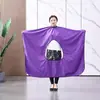 Delantal de Tafetán de Poliéster Shifa para Peluquería Chal de Peluquería Suministros de Peluquería Delantal Transparente Visible para Cortar el Cabello Delantal para Permanente y Teñido