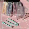 Porta lentes de contacto pinzas pequeñas ventosa pinzas de cabeza blanda juego de pinzas de silicona caja herramienta para ponerse lentes de contacto 007