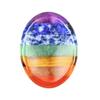 Pedra do Polegar Colorida Mais Vendida no Comércio Exterior Cristal Natural em Forma de Polegar Placa de Acupressão para Massagem Pedra Colorida para Descompressão da Preocupação