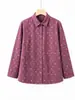 Camisa de Manga Larga de Algodón Puro Nueva Primavera y Otoño 2026 de la Abuela, Ropa para Mujeres de Mediana Edad y Mayores, Top para Madre, Ropa para Señoras Mayores, Tallas Grandes