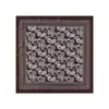 Lenço pequeno quadrado 70cm padrão espinha de peixe, lenço de seda estampado paisley marrom retrô outono e inverno, lenço de pescoço elegante, acessórios de vestuário feminino atacado