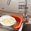 Fregadero Multifuncional Creativo para el Hogar con Desagüe en Forma de Cisne, Diseño Azul, Separación Seca y Húmeda, Lavabo para Verduras, Cesta con Filtro de Agua, Escurridor, Almacenamiento