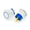 Fonte de Alimentação Chaveada com Botão de Aço Inoxidável Metal 12/16/19mm Auto-Travante Reset à Prova d'Água com Luz Interruptor de Luz de Nevoeiro para Carro