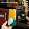 Capa Flip de Couro para Samsung A54/A53/A34/A13 4G com Padrão Crazy Horse, Porta-Cartões, Suporte, Capa Protetora