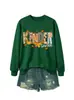 Jardín de infantes Amazon eBay moda europea versátil mujer retro otoño e invierno nueva sudadera