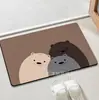 Tapete de Chão Moderno de Lama Diatomácea Absorvente de Água para Banheiro Doméstico, Vaso Sanitário de Banheiro, Resistente à Sujeira, Fácil de Limpar, Capacho Decorativo