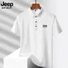 Jeep Spirit Camisa Polo de Verano para Hombre Jeep Secado Rápido Seda de Hielo Casual de Negocios Cuello Polo Manga Corta Personalización