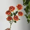 6 Rosas Pequeñas para Decoración de Boda, Flores Artificiales, Rosas Simuladas, Decoración del Hogar, Flores Artificiales, Rosas Pequeñas, Flores Simuladas