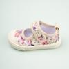 Sapatos de Tecido Fechados com Bico Quadrado para Meninas, com Velcro Floral e Solas Macias para Bebês e Crianças Pequenas, Atacado Transfronteiriço