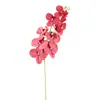 Orquídea Mariposa Artificial Arte Floral Boda Flores Falsas Arreglo de Boda Ramo Decoración Cubo de Bendición de Año Nuevo Rojo Decoración de Inserto
