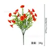 Amazon Transfronterizo Eucalipto Artificial Gloria de la Mañana Flores Artificiales Plantas Verdes Jardín Decoración Interior y Exterior