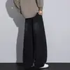 Nuevos jeans rectos de pierna recta y corte curvo estilo americano para hombre, diseño de nicho de alta costura de moda que se adapta a todos los tipos de pierna