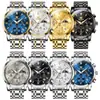 Relojes de la marca Oli con respaldo de estrellas explosiones transfronterizas relojes de cuarzo multifuncionales relojes de hombre de negocios impermeables