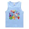 Colete de Verão Infantil 2026 Estilo Coreano Algodão Casual Camiseta Interna Absorvente de Suor Roupa Externa Esportiva Moletom Sem Manga para Meninos