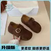 Zapatos Birkenstock de Suela Gruesa para Aumentar Altura, Completamente Cubiertos, para Mujer, Novedad Primavera 2026, Retro Versátil, Slip-on, Par con Faldas, Zapatos Planos Birkenstock