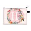 Bolsa Cosmética Estampada a Doble Cara con Letras A- Z Transfronteriza Patrón de Letras Bolsa con Cremallera Bolsa de Muestra Bolsa de Almacenamiento para Viaje