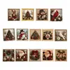Kit de Pintura Feltro Tecido de Natal 3D Família Pai-Filho Feito à Mão Decoração 3D Sem Cola Decoração Criativa de Natal