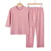 Cárdigan Fino de Manga Tres Cuartos para Mujer de Verano Algodón Puro Cómodo Traje para Personas de Mediana Edad y Mayores Estampado Holgado Talla Grande Atuendo de Abuela