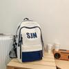 Mochila de Moda Simple Estilo Japonés Verano 2024 Nueva Llegada Mochila Escolar para Preparatoria Estilo Universitario con Letras