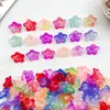 Acrílico Flor de Durazno de Cinco Pétalos Pétalos Pequeños Flor Hueca Tridimensional DIY Hecho a Mano Estilo Antiguo Materiales para Pasadores Accesorios