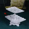 Decoração de Aniversário Centro de Mesa de Sobremesa Suporte de Exibição para Casamento Estilo Europeu Suporte de Exibição de Frutas Bandeja de Bolo de Plástico Suporte para Doces
