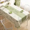 Mantel Minimalista Impermeable a Prueba de Aceite Lavable Esterilla de Mesa Rectangular para Mesa de Comedor Tela de Mesa de Café de Lujo Ligero de Gama Alta para Uso en el Hogar