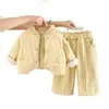 Conjunto de Invierno para Niñas 2026 Estilo Nuevo, Forro Polar, Conjunto de Tres Piezas con Chaleco Floral, Traje de Algodón con Sudadera Engrosada para Bebés Niñas