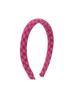 Primavera y Verano Nuevo Diadema Rosa Dulce para Niña Diadema a Cuadros Combinable para Mujer Diadema Elegante para la Parte Superior Craneal Alta Adorno para el Cabello
