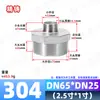 Niple Redutor Hexagonal de Aço Inoxidável 304 Macho-Macho de Tamanhos Diferentes Rosca Macho Tubo de Passagem Reta 1 polegada 6 fen para 4 fen